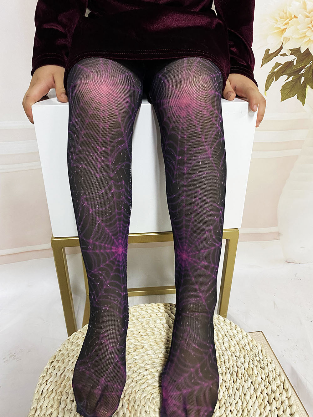 Spider Web Tights