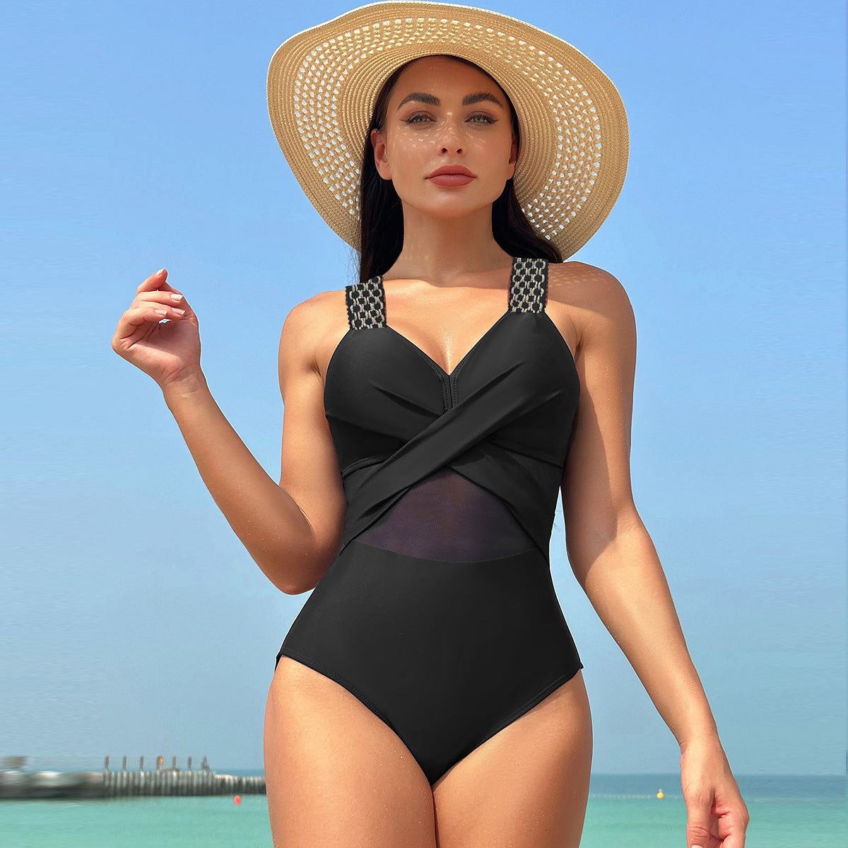 Solid One Piece Bikini