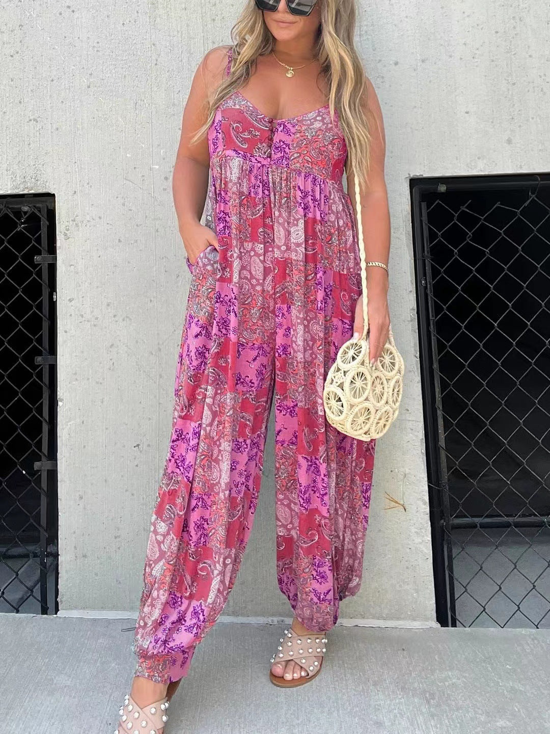 Paisley Pattern Jumpsuit