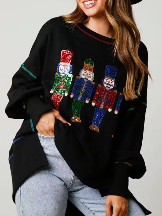 Sequin Nutcracker Sweatshirt