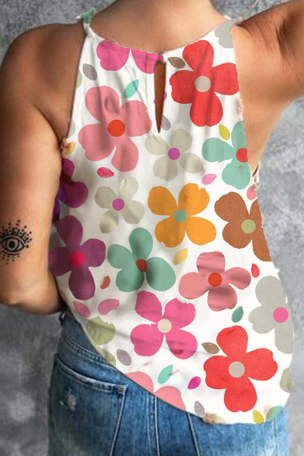 Floral Print Tank Top