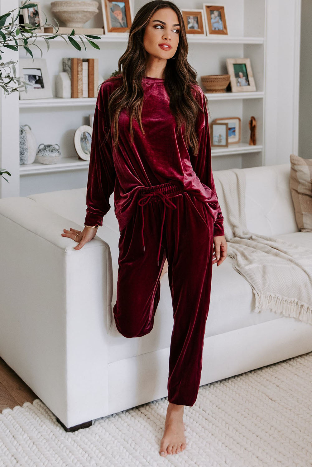 Velvet Two Piece Lounge Set