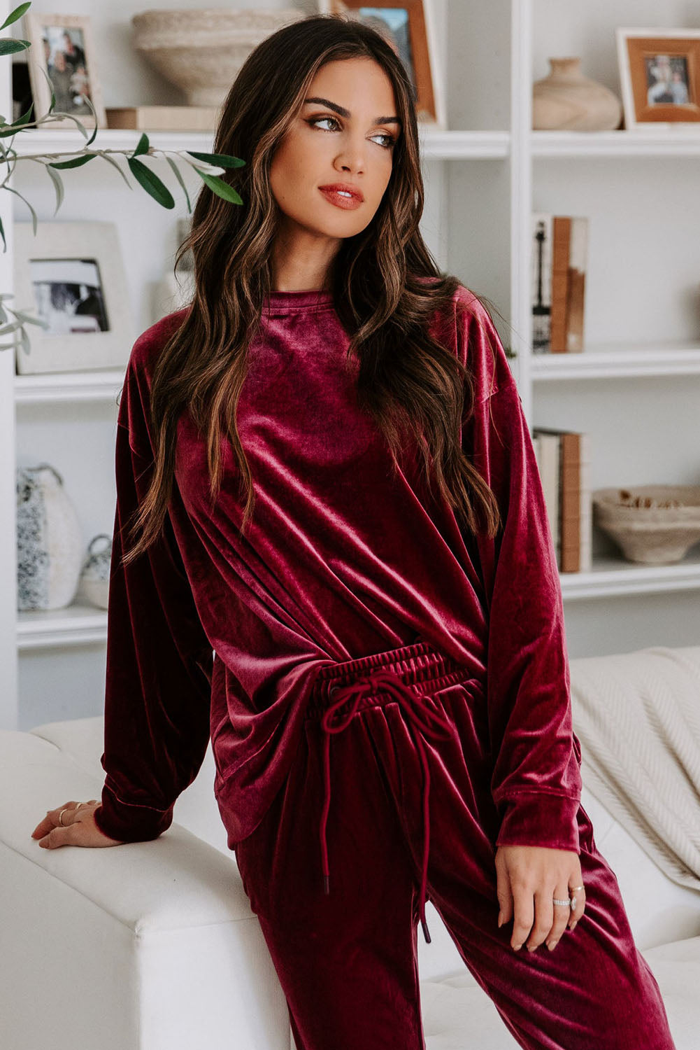 Velvet Two Piece Lounge Set