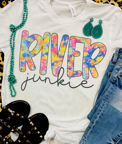 River Junkie White Tee