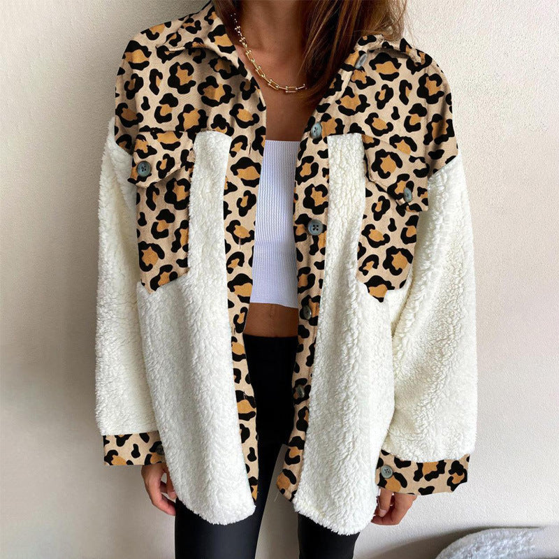 Plaid Leopard Jacket