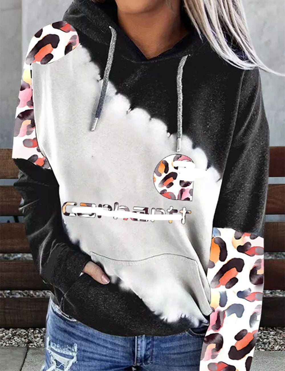 Multicolor Print Hoodie