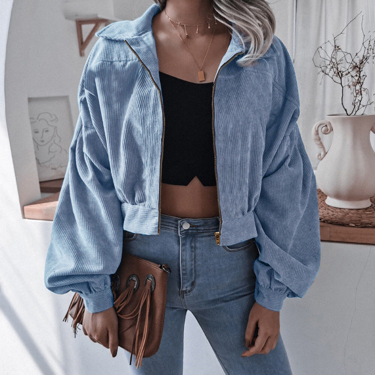 Corduroy Cropped Jacket