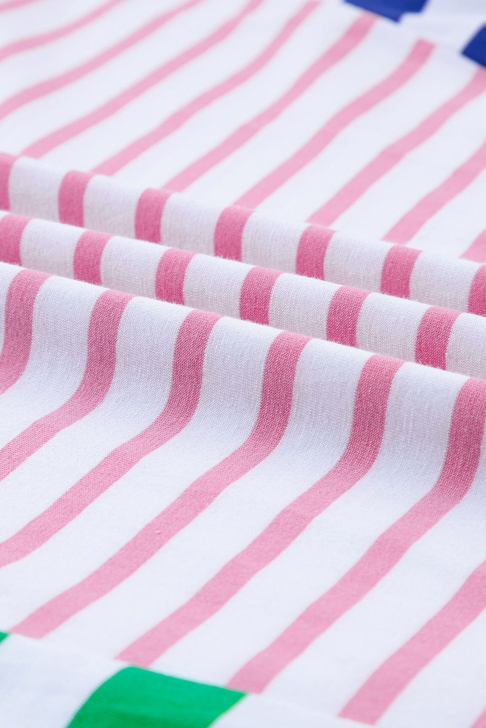 (Pre Order 7/5/24)Stripe Colorblock Patchwork Baggy Tee