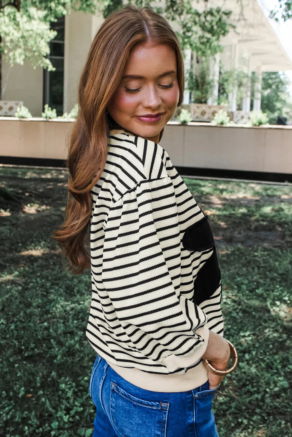 Flower Striped Top