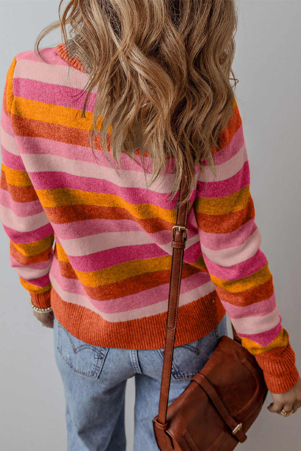 Stripe Color Block Sweater