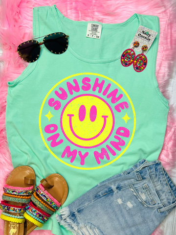 *DTF* Sunshine On My Mind Island Reef Comfort Color Tank