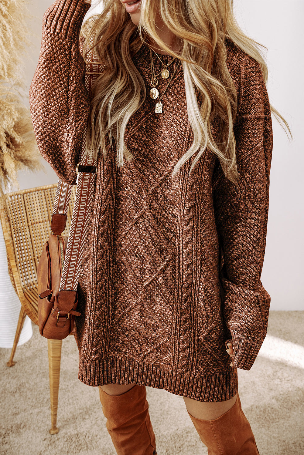 Casual Textured Sweater Dress!