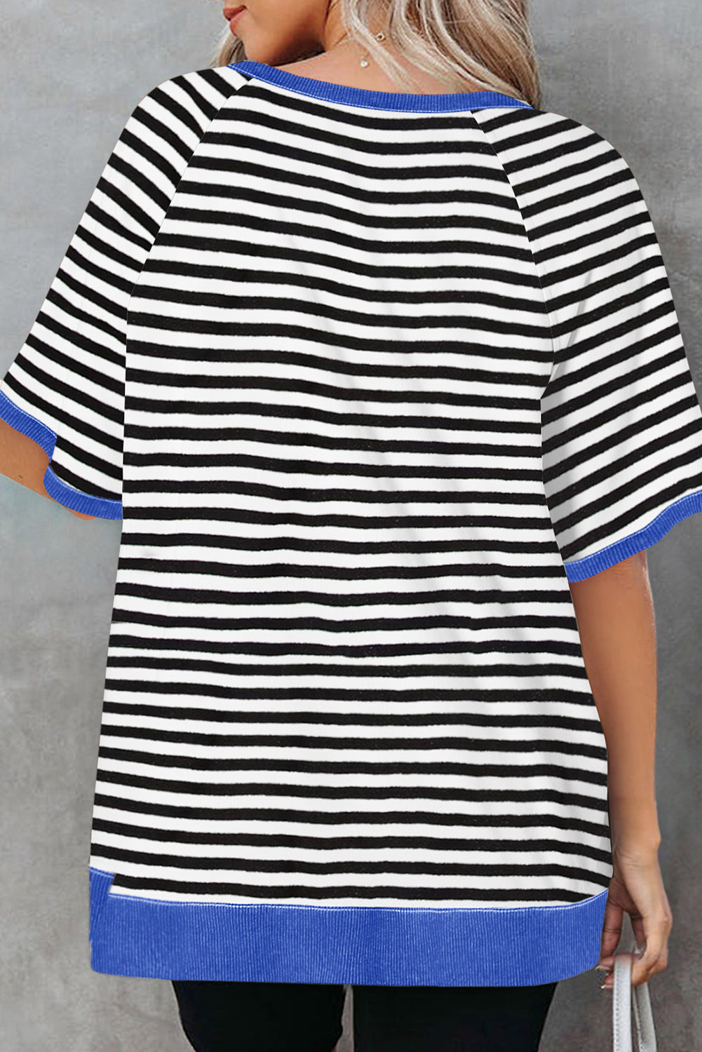 Contrast Patchwork Oversized T Shirt