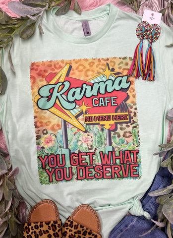 Karma Cafe Mint Tee