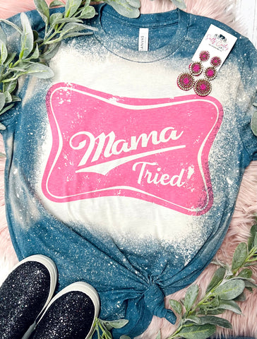 Mama Tried Slate Blue Tee