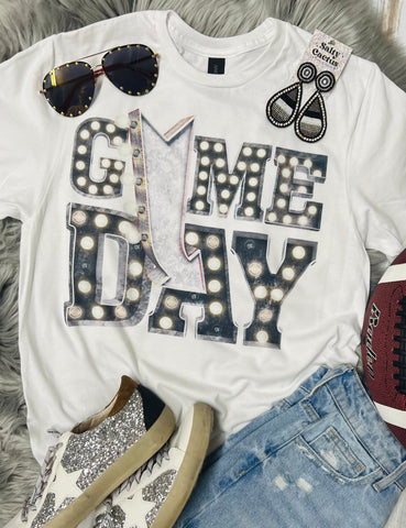 Game Day Marquee White Tee