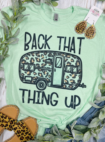 Back That Thing Up Camper Mint Tee