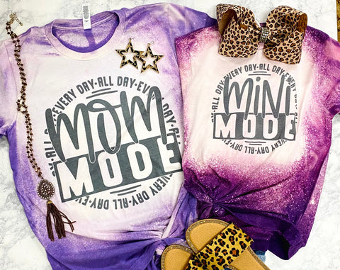 Mini Mode Purple Bleached Tee