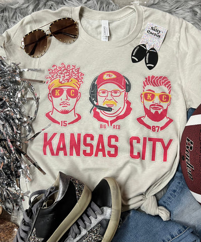 Kansas City 15 Big Red 87 Tan Tee