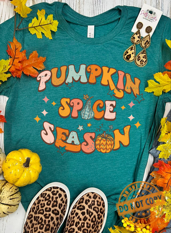 *SP* Pumpkin Spice SeasonTeal Tee