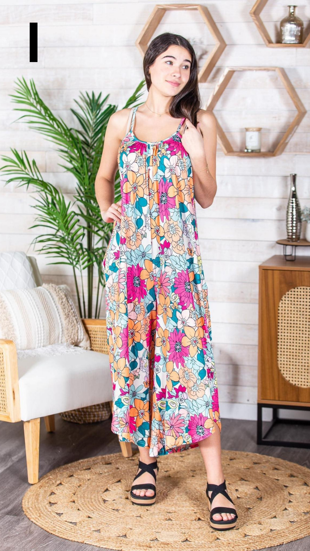 Relaxed Fit Jumpsuit in Assorted Prints