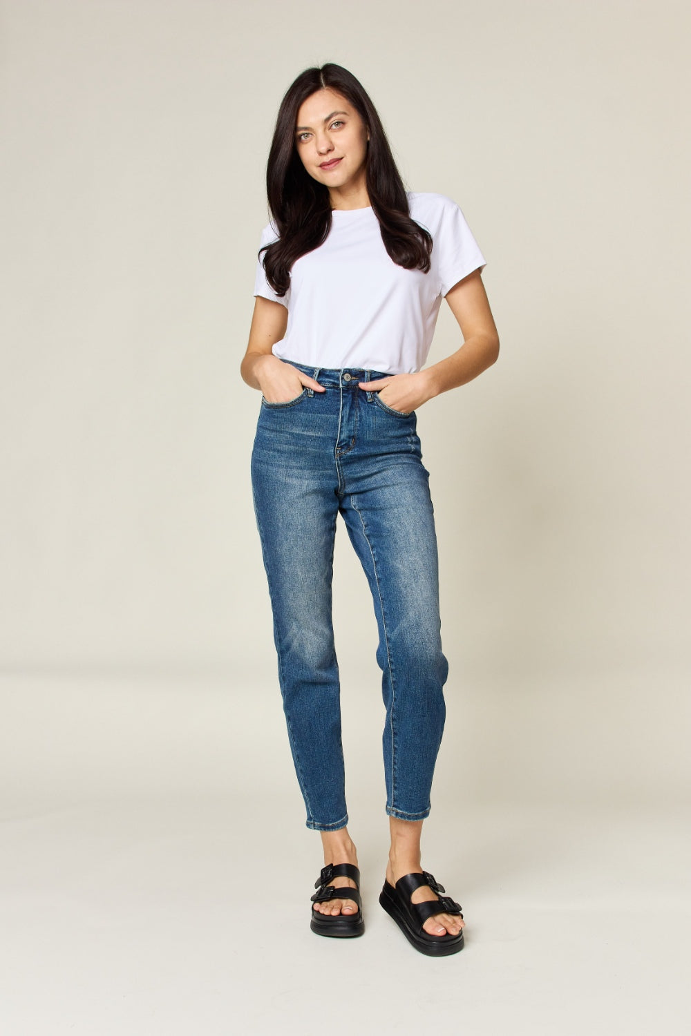 Tummy Control High Waist Slim Jeans