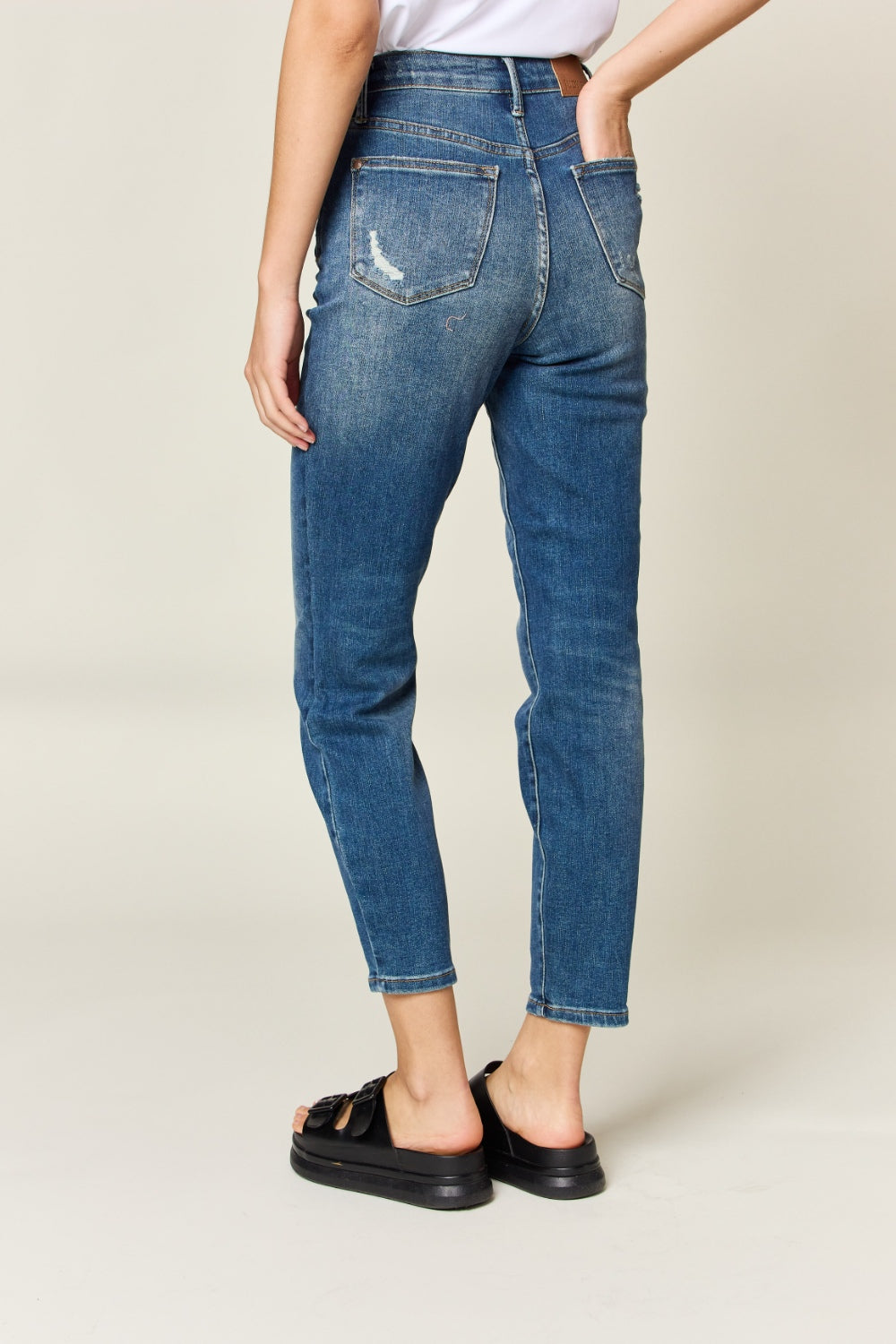 Tummy Control High Waist Slim Jeans